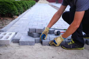 patio paving installment